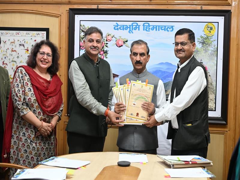 Eight traditional products of Himachal Pradesh registered as GIs